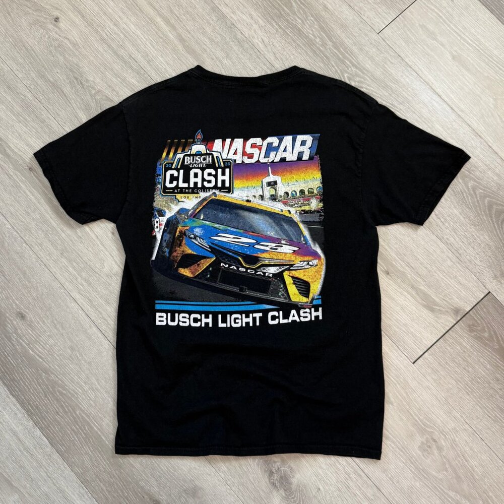2023 NASCAR Busch Light Clash At The Coliseum Men's Black T-Shirt - Size Medium
